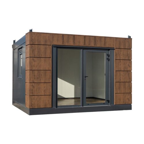 Módulo Habitacional Barcelona 4x3m: Diseño Moderno con Acabado Madera