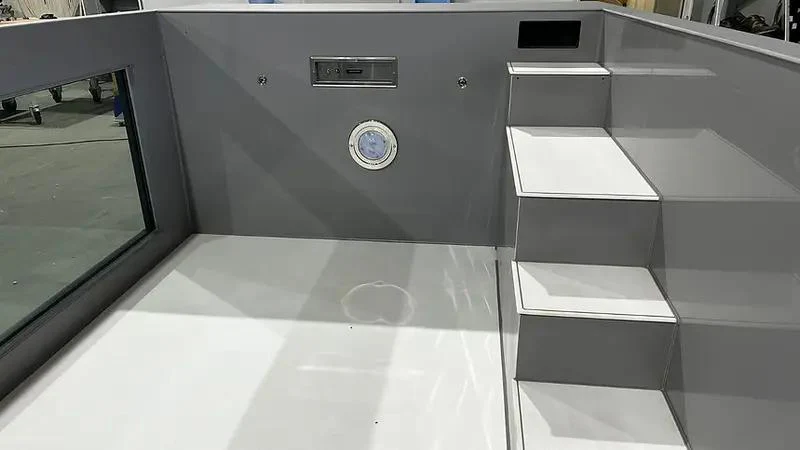 Piscina de Polipropileno ElitePool Sport & Spa 6.5×2.5m con Ventana Panorámica de 4m - Imagen 2